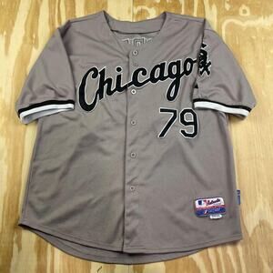 Chicago White Sox Majestic Authentic Jersey – Grey –  José Abreu – Size 48